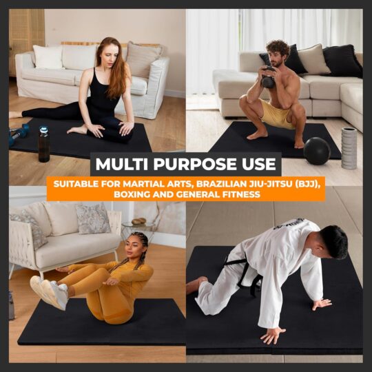 Alternative view of Classic Sport EVA Foam Mats | 50cm x 50cm x 20mm | 4 Mat Pack | Black/Black