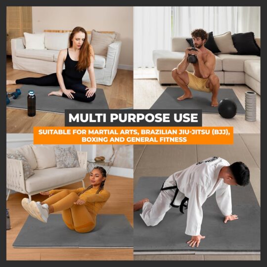 Alternative view of Classic Sport EVA Foam Mats | 50cm x 50cm x 20mm | 4 Mat Pack | Dove/Slate