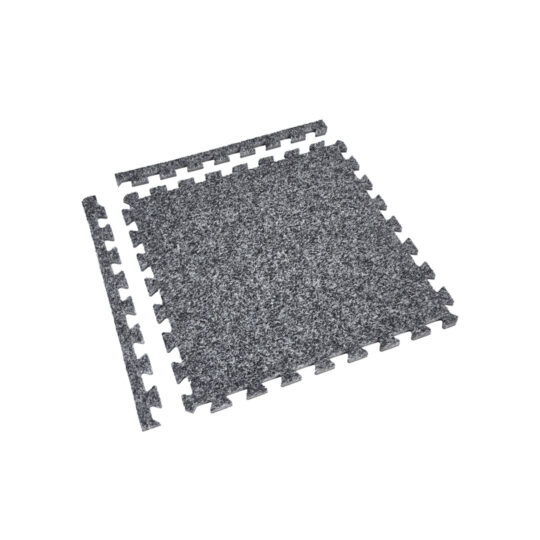 Grey Carpet EVA Foam Tile 50cm | Soft Floor UK
