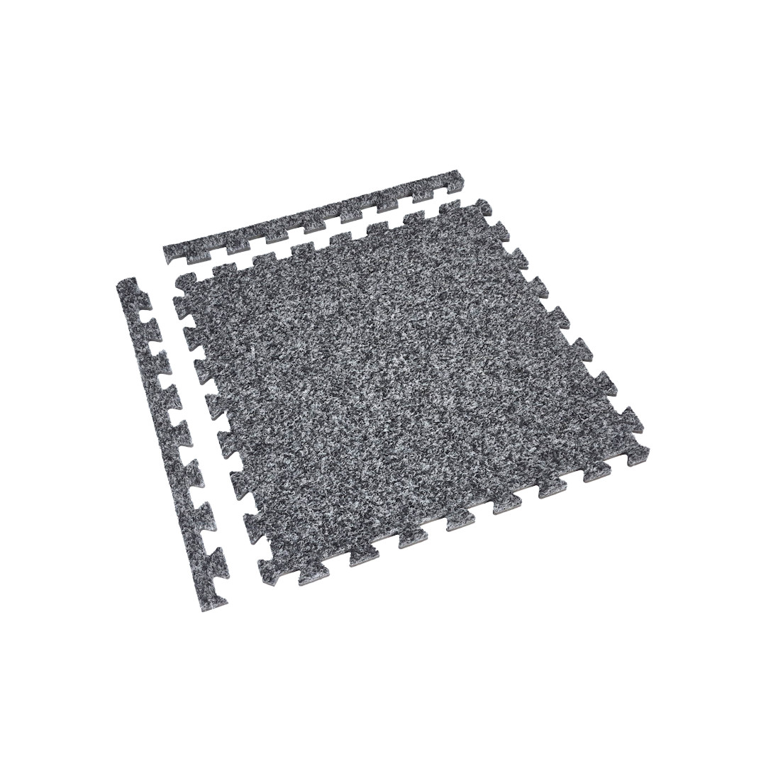 Grey Carpet EVA Foam Tile 50cm | Soft Floor UK