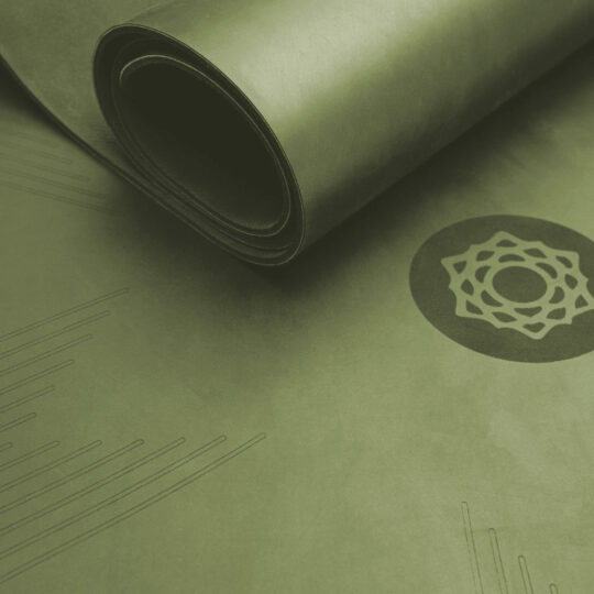 Chakramat® Pro Professional Yoga Mat (Olive Green) | Soft Floor UK