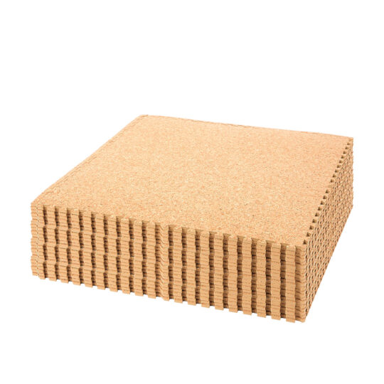 Natural Cork EVA Foam Floor Tiles | Soft Floor UK