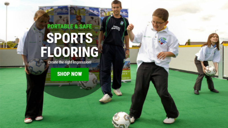 AstroTile Multi-purpose portable sports surface for events and hard surfaces | Soft Floor UK